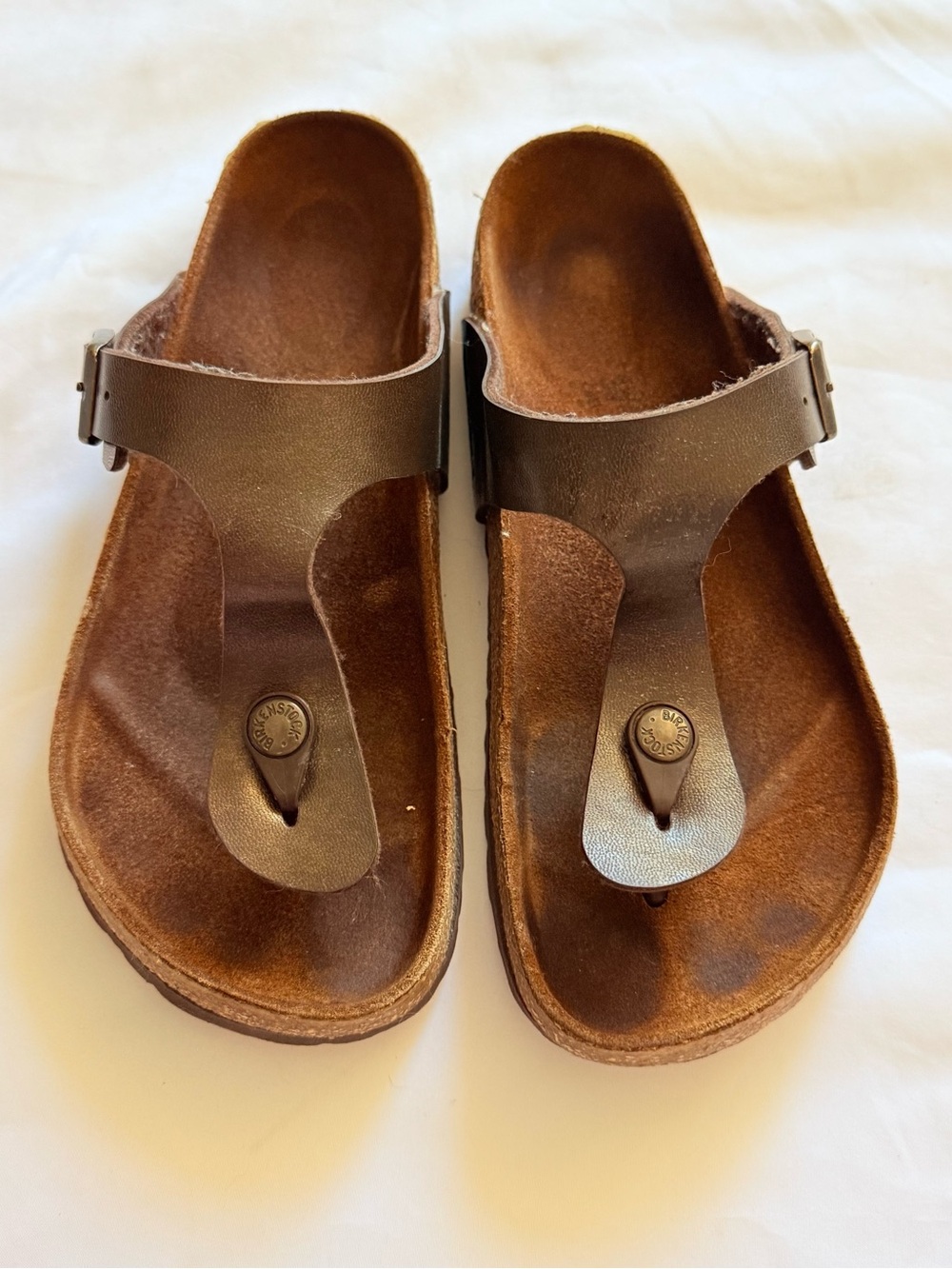 Birkenstock Ramses / Gizeh Thong Sandals Dark Brown ~ EU 39 (10" Insole)